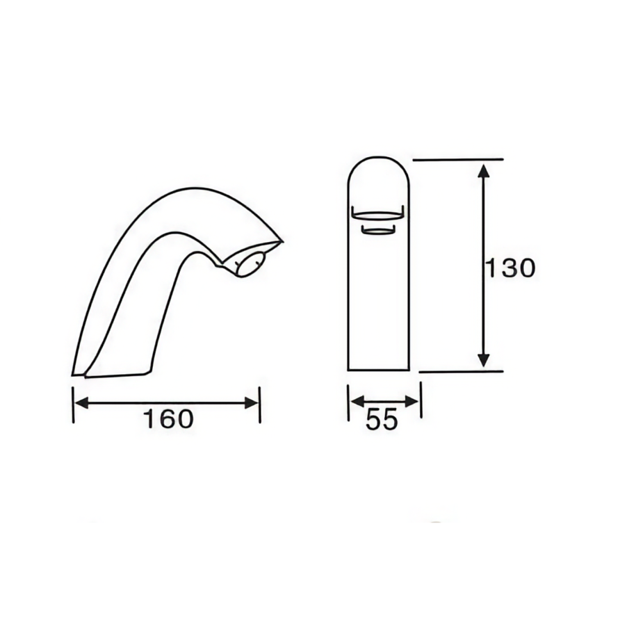 bulk buy copper touchless basin faucet AC/DC Europe