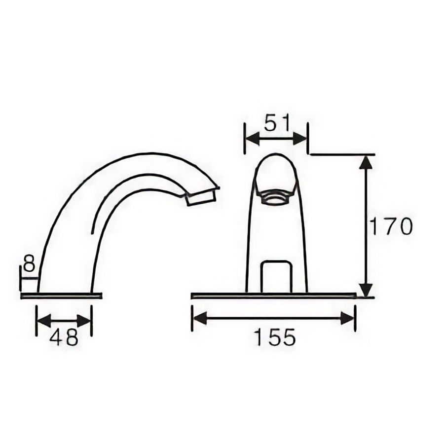 copper automatic sensor basin tap manufacturer B2B
