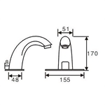 copper automatic sensor basin tap manufacturer B2B