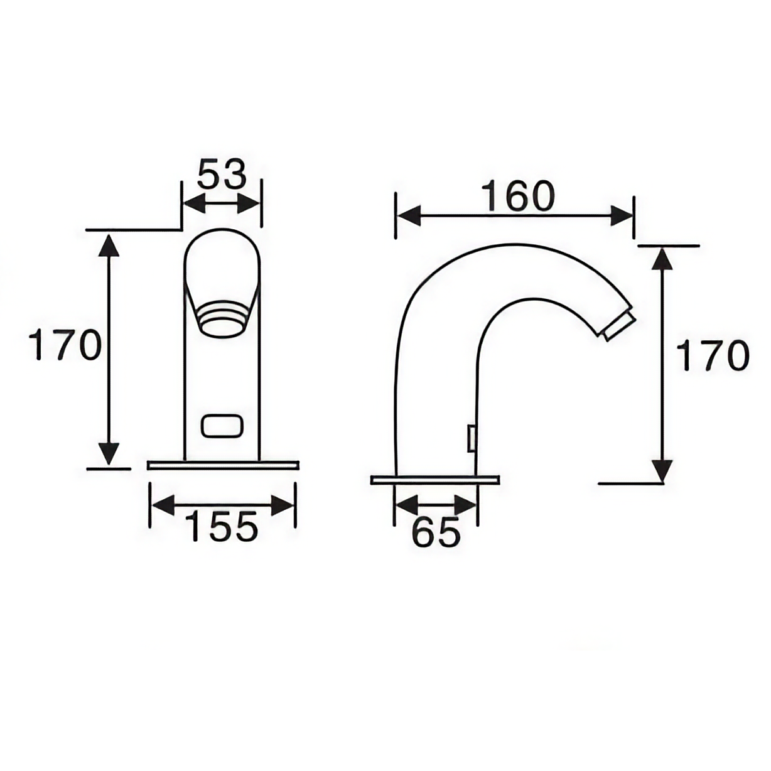 brass automatic sensor tap hot cold basin taps