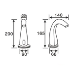 copper automatic sensor basin tap automatic sensor tap manufacturer