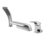 bath shower set bathtube mixer Deck mounted bathtub faucet
