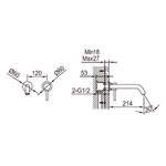 Basin Mixer Tap Bathroom Faucet Wall Mounted