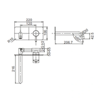 Wall Mounted Brass Bathroom Faucet Basin Tap