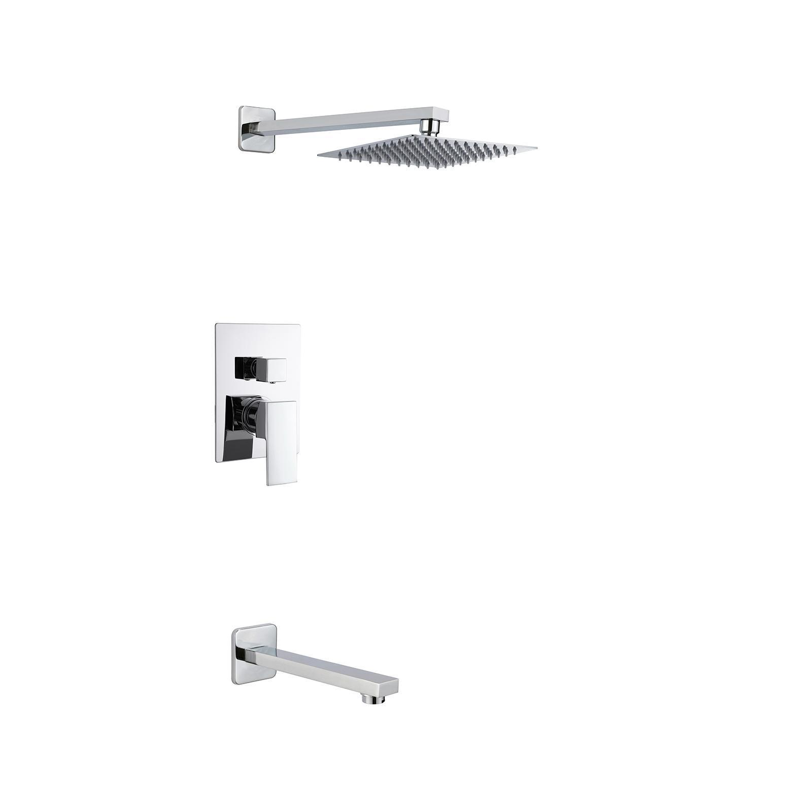 Bathroom rainfall Brass shower set Concealed shower system