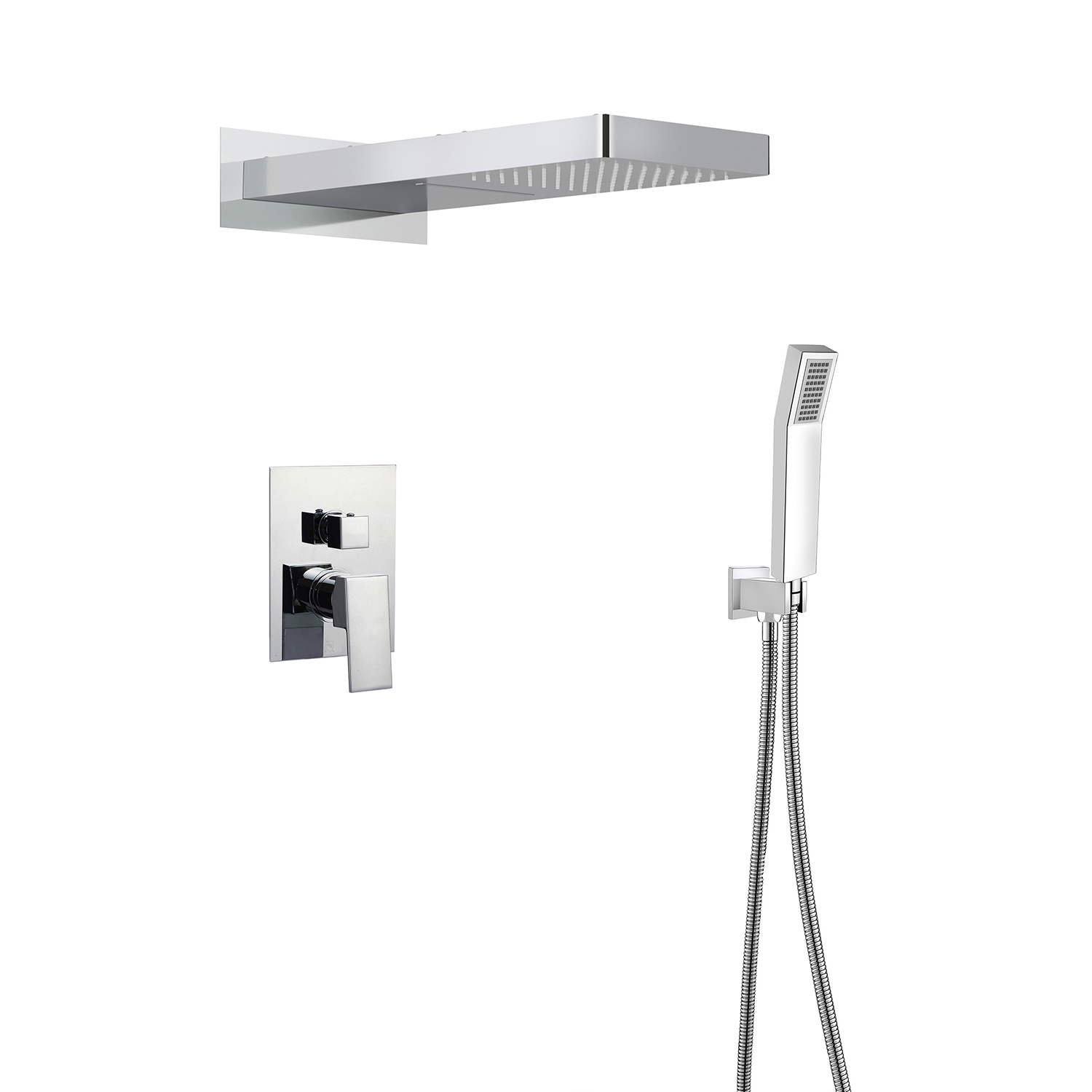 Concealed shower set shower mixer set Chrome shower head