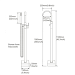 Free standing bathtub faucet bathtub mixer