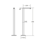 Free standing bathtub faucet bathtub mixer