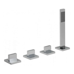 Deck mounted bathtub faucet bath shower and mixer tap