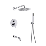 Concealed shower set Chrome shower head shower water softener