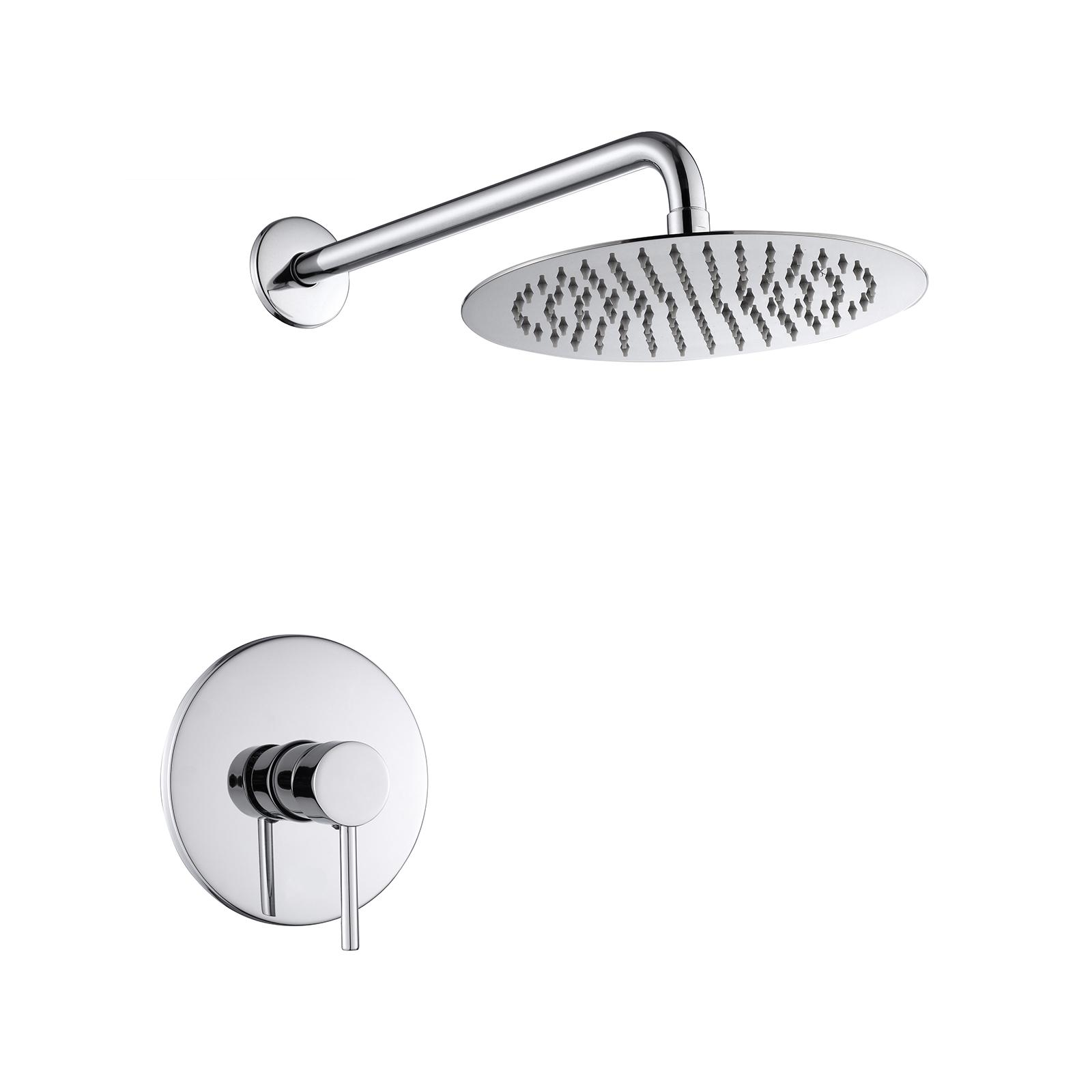 wall mounted shower system Concealed shower set rainfall