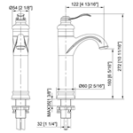 Brass Antique faucet bathroom sink faucets single hole
