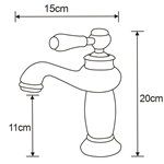 Brass Antique bathroom basin taps Basin faucet