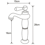 Antique brass tap Brass bathroom faucet basin faucet