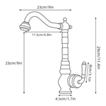 Trade Price: Solid Brass Kitchen Faucet, Antique Style, Single Lever, Deck Mount
