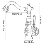 Bulk Buy: Deck Mounted Antique Brass Kitchen Tap, Single Handle, Hot/Cold