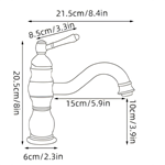 Bathroom taps antique brass single handle bathroom faucet