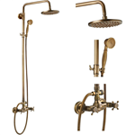 Brass shower system shower kit rain shower set