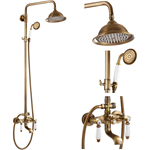 Bathroom shower system shower set handheld and shower head combo