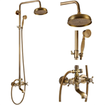 Bathroom wall mounted shower set shower system kit