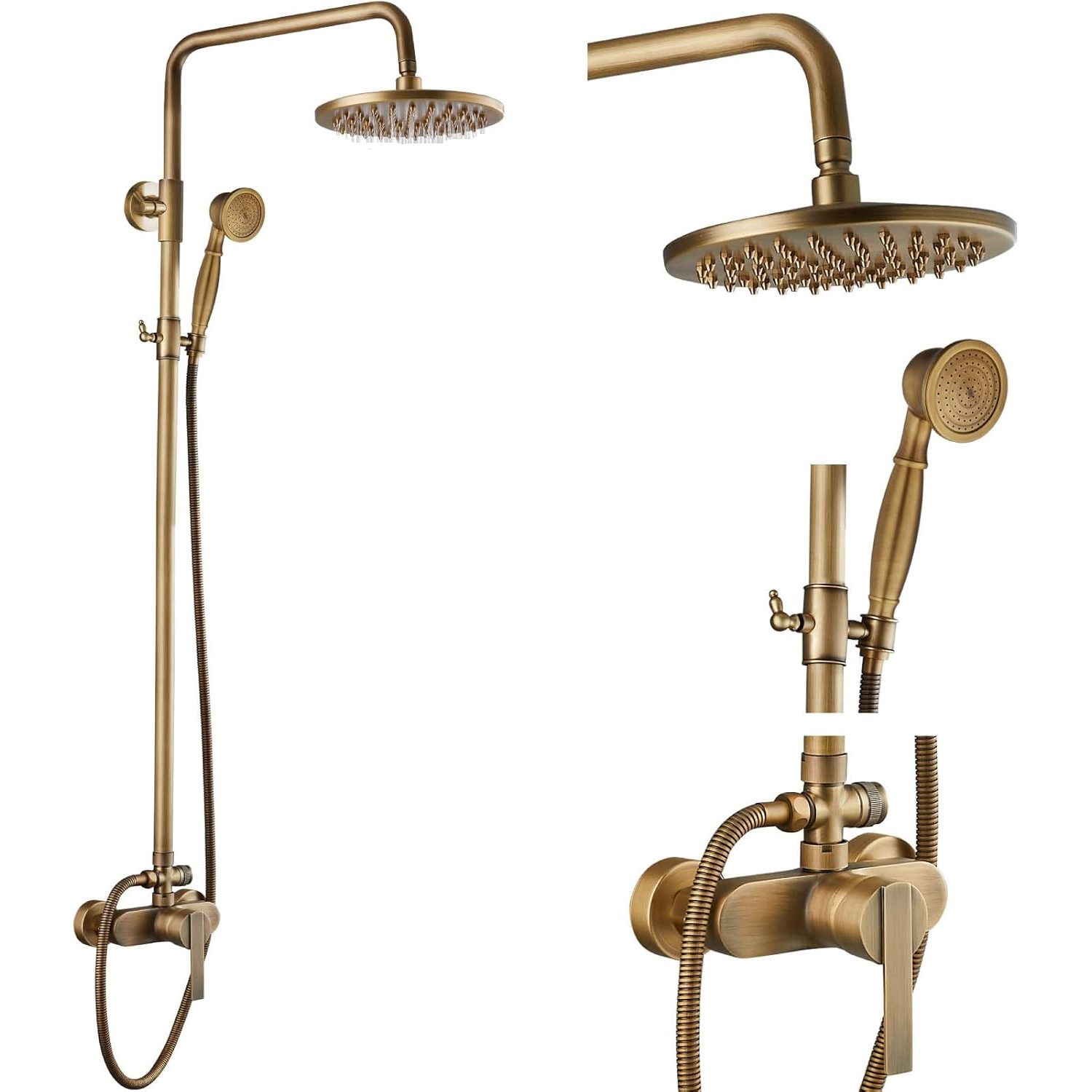 Rainfall Brass Exposed shower set bathroom shower kits