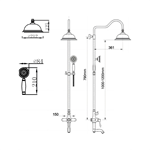 shower system Bathroom shower and faucet set