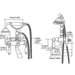 Antique shower set Brass bathtub Faucet bathtub Faucet