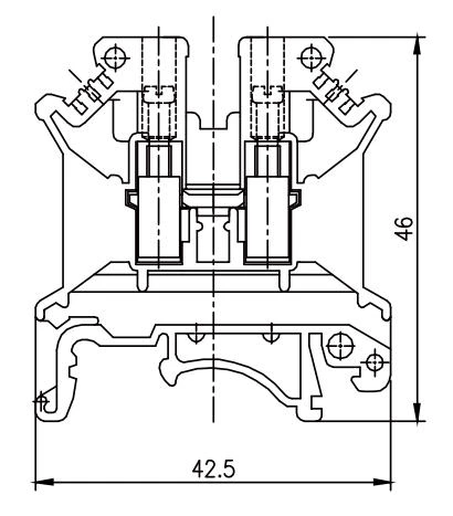 JHD5-4 - Feed-through terminal block