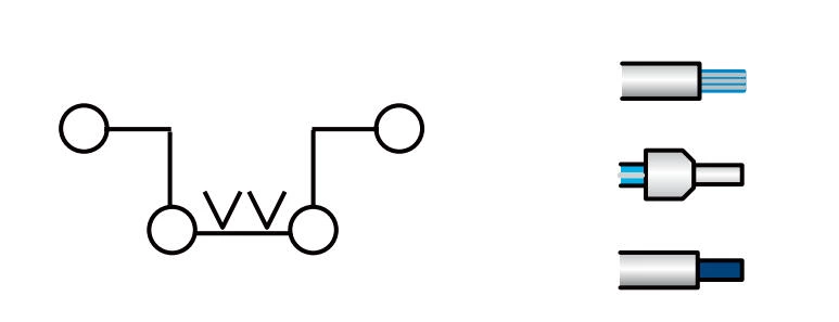 JHD5-4/2-2 - Feed-through terminal block