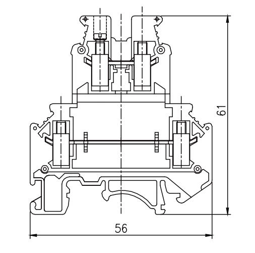 JHD5-4C - Double-level terminal block