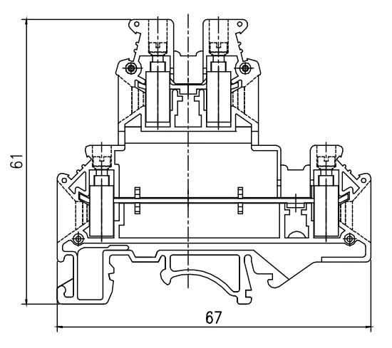JHD5-4C/2 - Double-level terminal block